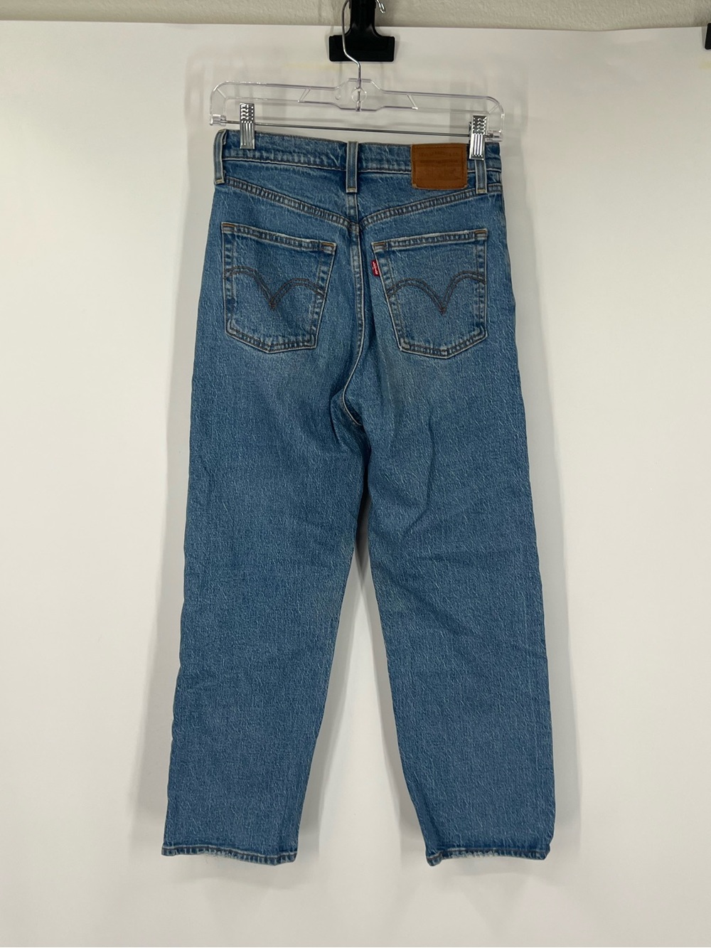 Levi’s Ribcage Straight Ankle Jeans Button Fly High Rise - Picture 5 of 8